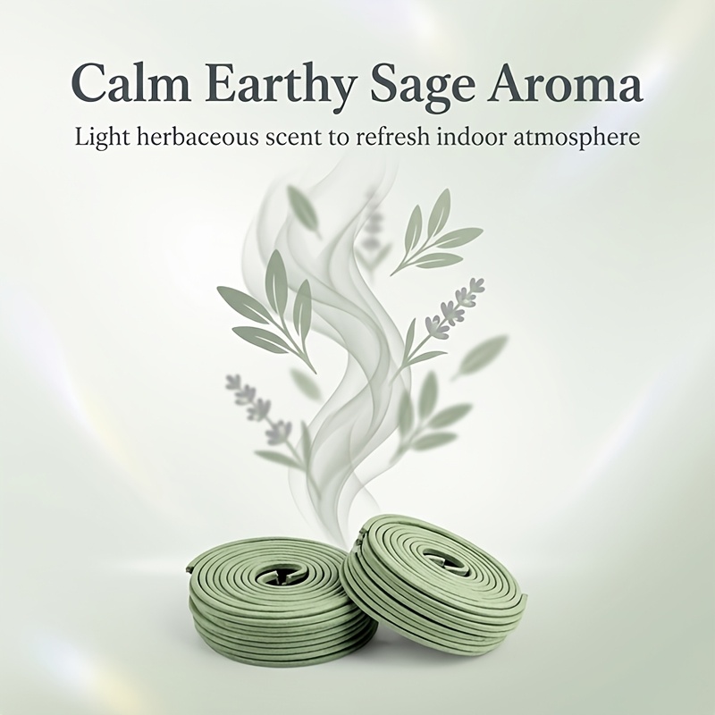 Uv Inhibitor Candle - Incenso a spirale profumato alla salvia