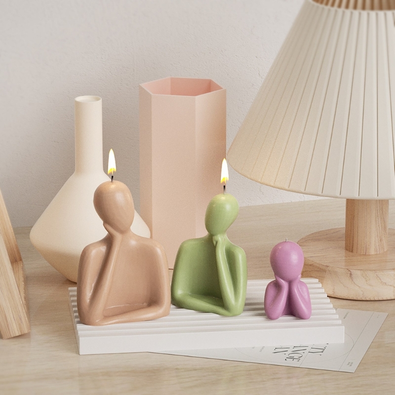 Candle Making Wax - 3D famiglia candela stampi in Silicone